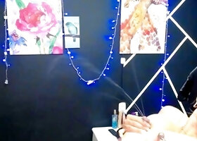 Lactating Laura Hot Sprays and Self Sucking