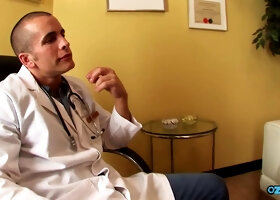 Doctors Big-Cock Pounding and Spanking for Slutty Patient in Office