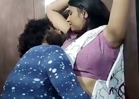 Bhabhi in Saree Lip Lock, Armpit & Navel Licking Romance with Devar and Boobs Pressing