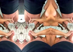 TaniaMilf Milks Balls for Double Cumshots in BDSM