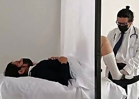 Unethical doctor takes out his penis and rubs it on his patient