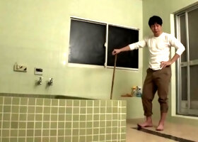 Big tit MILF does close up while dildoing her pussy