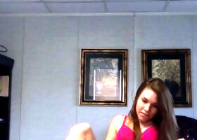 tinytwat fingering myself on my uncles desk