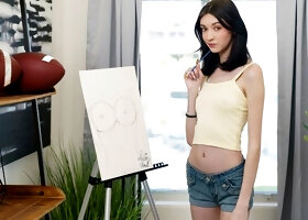 Xena Dream drops her jeans in the living room