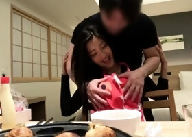 Asian japanese amateur has deep throat