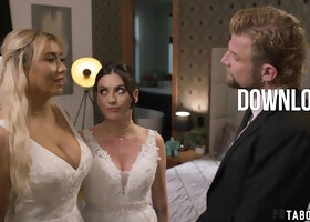 MILF brides had to sex with an officiant