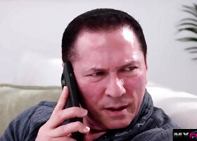 Sucking my stepdads cock while his wifes out