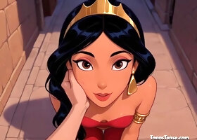 Sensual Princess Jasmine With AI All Play Fire