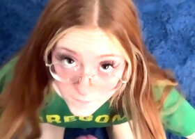 Explicit Kait Redhead Blows And Fucks Her Roommate Until
