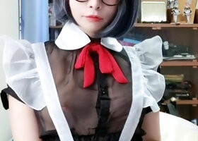 Japanese Teen Caught Nerd Guy Jerking